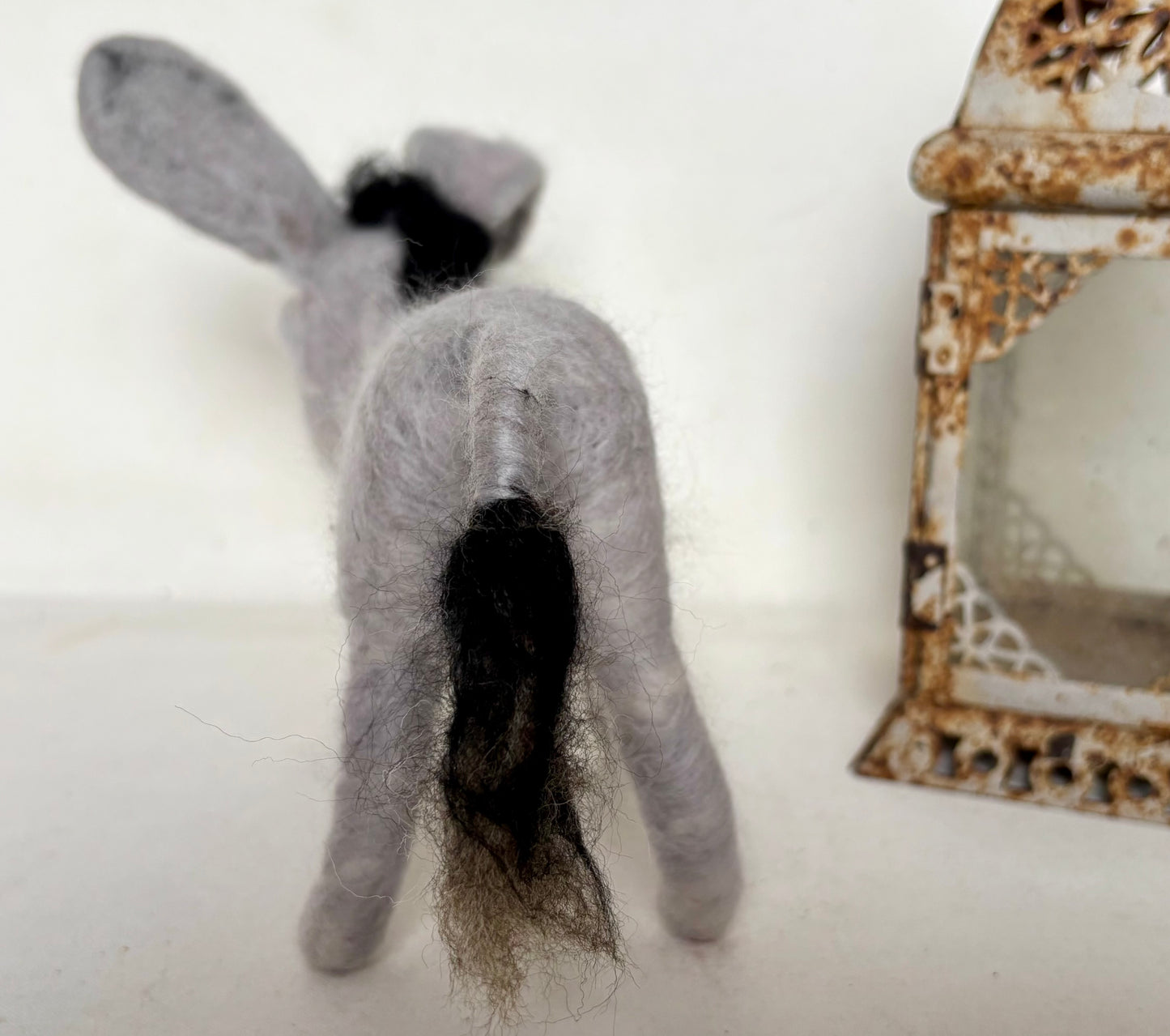 Needle Felt Donkey Art Doll Posable unique gift