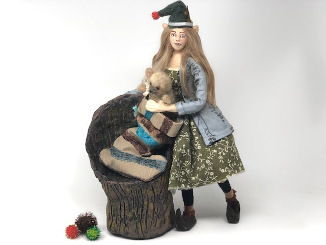 Elf art doll - on sale Cal